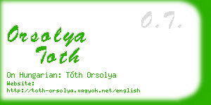 orsolya toth business card